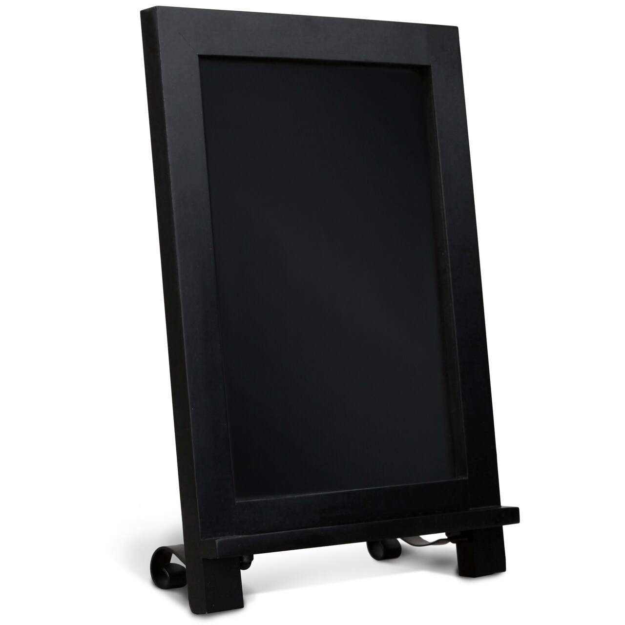 HBCY Creations Hanging or Tabletop Chalkboard with Legs/Wedding Table Sign/Kitchen Countertop Memo Board